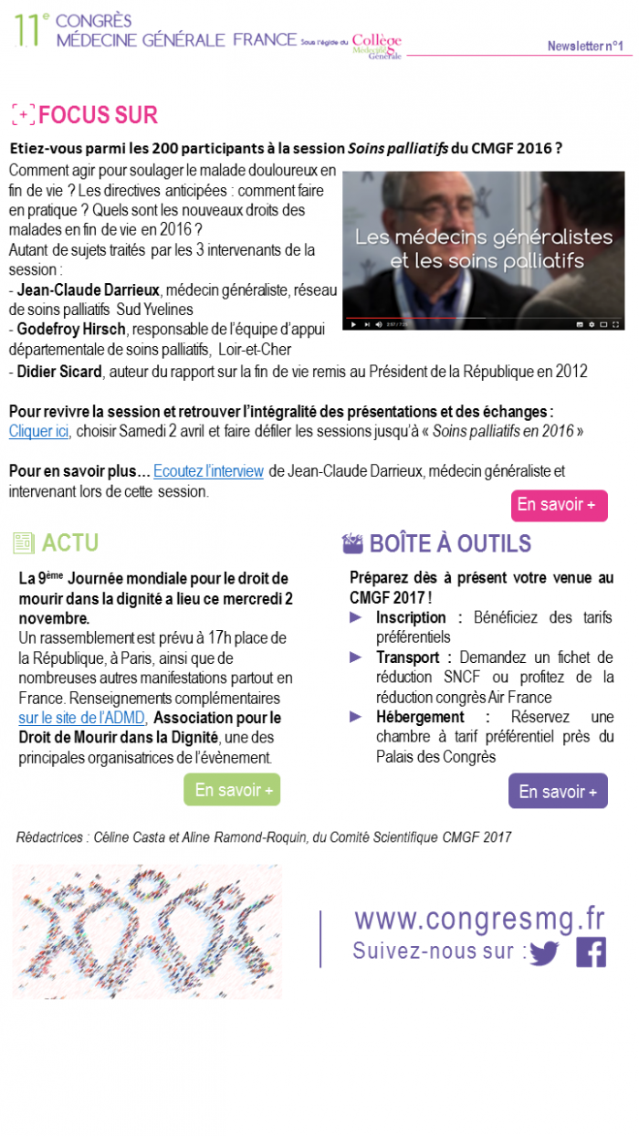 Soins palliatifs du CMGF 2016